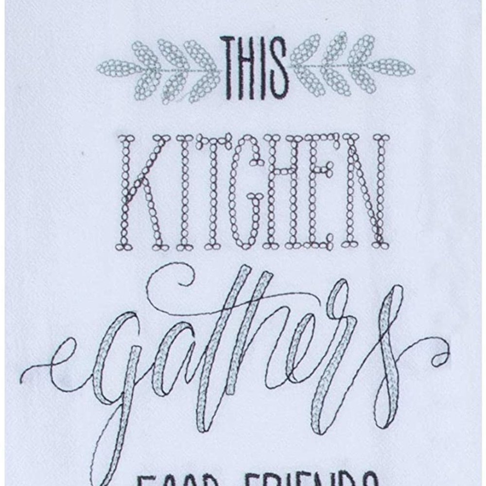 Kay Dee Designs Family Food Friends Farmhouse Flour Sack Towel